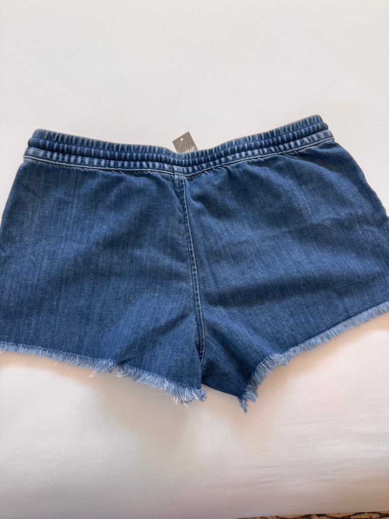 Summer Essential! Aerie Distressed Denim Lounge Shorts