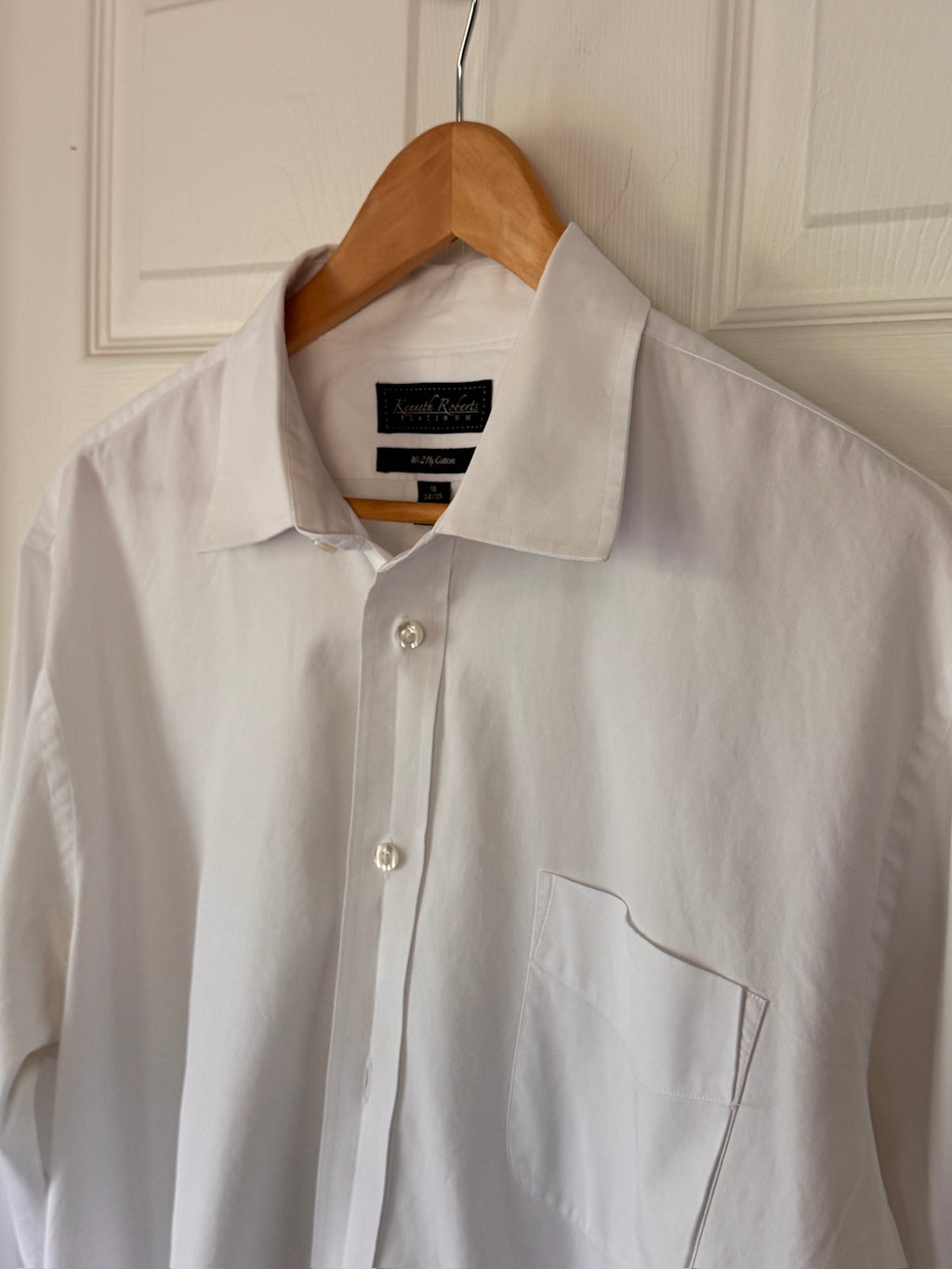 Polished! Kenneth Roberts Platinum White Dress Shirt