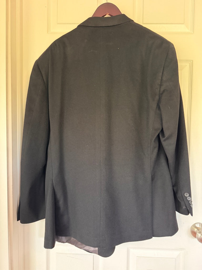 Pure Luxury! Brooks Brothers 346 Black 100% Cashmere Blazer