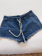 Summer Essential! Aerie Distressed Denim Lounge Shorts