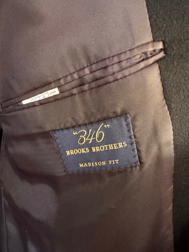 Pure Luxury! Brooks Brothers 346 Black 100% Cashmere Blazer