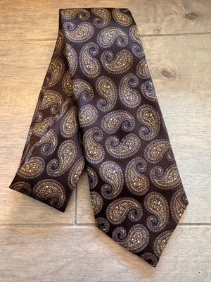 Rich Paisley! Jos. A. Bank Signature Collection Brown Paisley Silk Tie