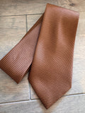 Understated! Men's Copper Brown Micro Stripe Necktie