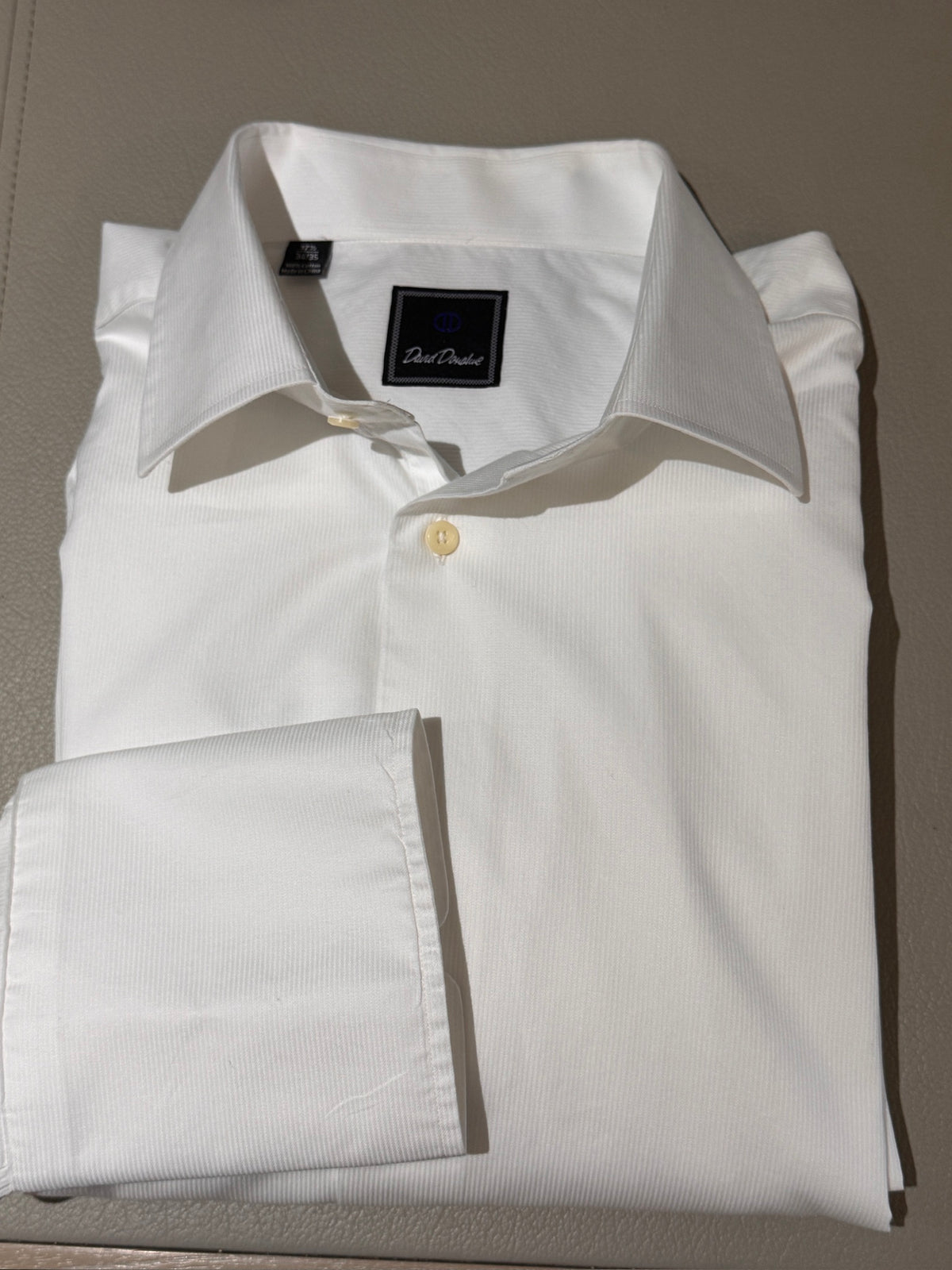 Refined! David Donahue White Twill Dress Shirt |