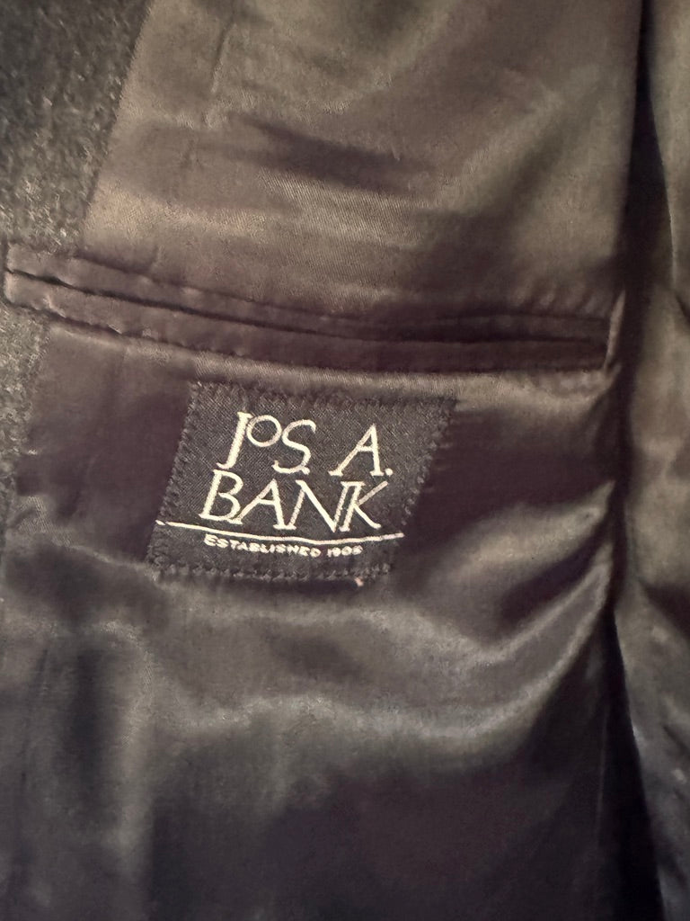 Winter Luxe! Jos. A. Bank 100% Cashmere Charcoal Blazer - 46R