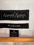 Polished! Kenneth Roberts Platinum White Dress Shirt