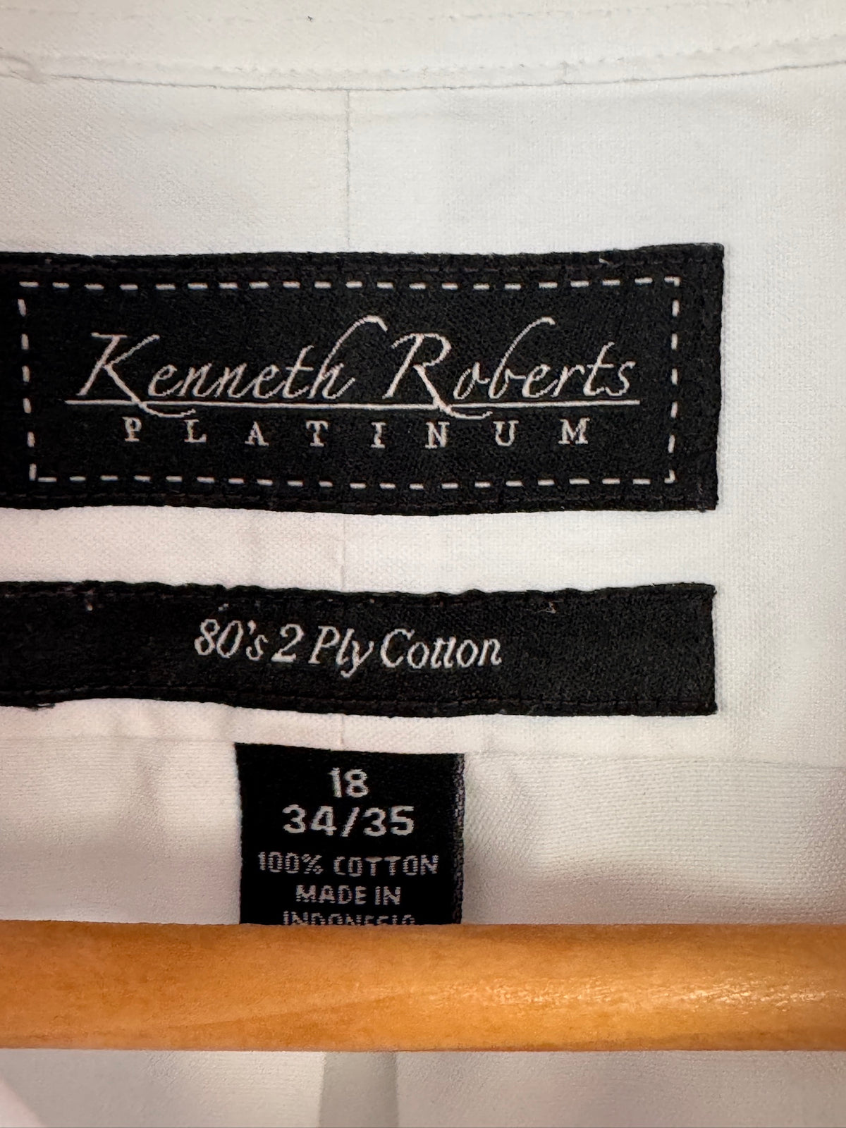 Polished! Kenneth Roberts Platinum White Dress Shirt