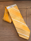 Golden Era! Eagle Shirtmakers Yellow & Gold Striped Tie