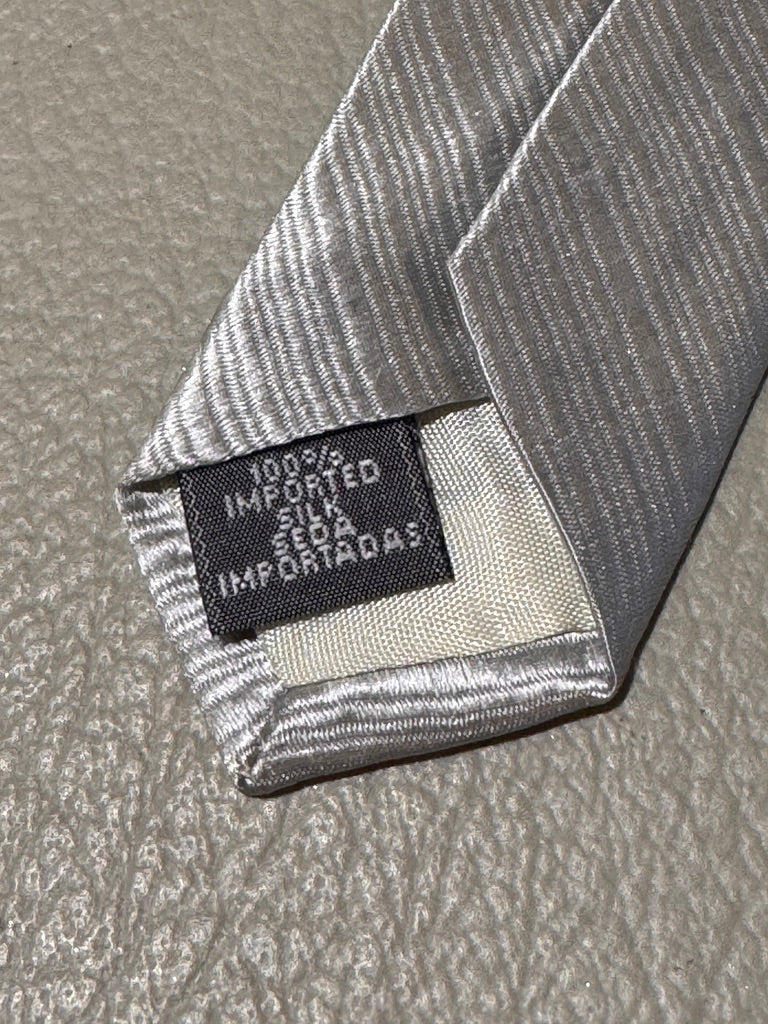 Handsome! Jones New York Silver 100% Silk Tie