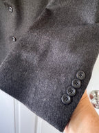 Winter Luxe! Jos. A. Bank 100% Cashmere Charcoal Blazer - 46R