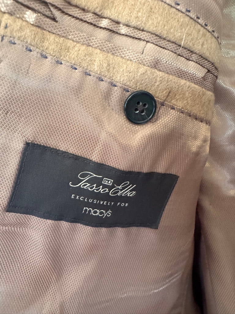 Luxe! Tasso Elba 100% Camel Hair Men's Sport Coat