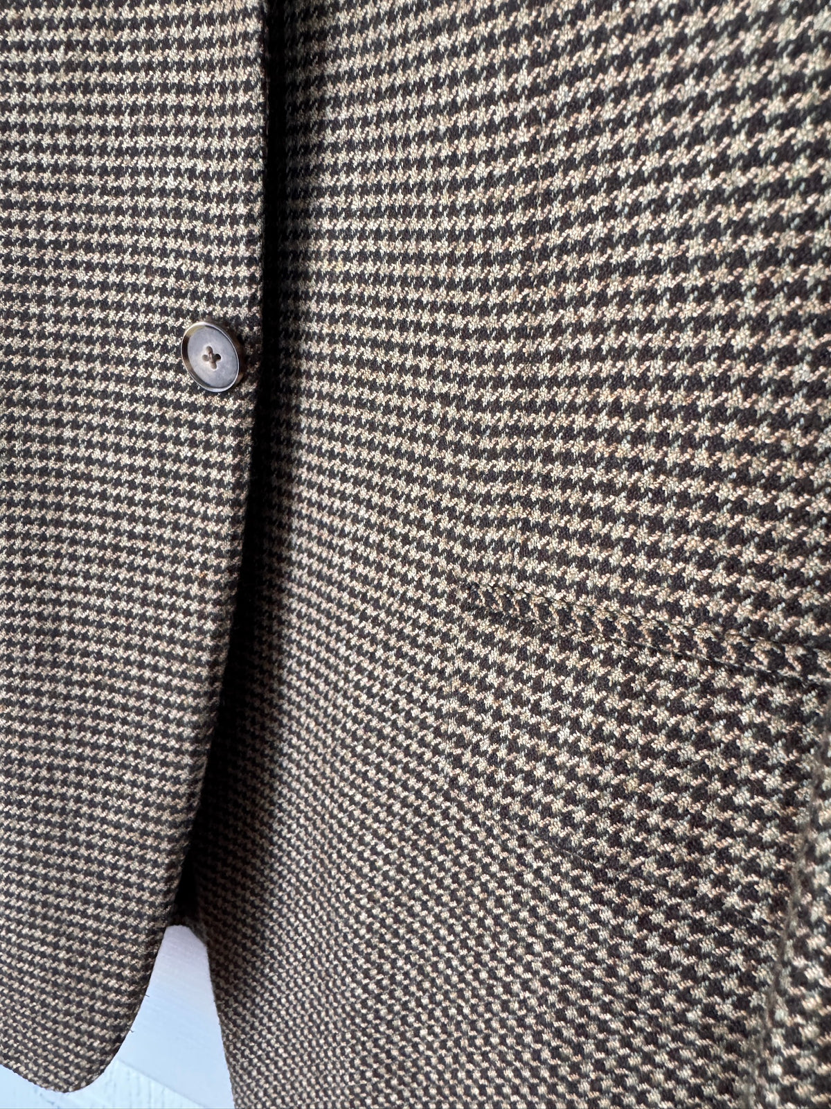 Italian Luxury! Ermenegildo Zegna Cashmere Blend Houndstooth Sport Coat