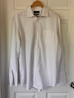 Polished! Kenneth Roberts Platinum White Dress Shirt
