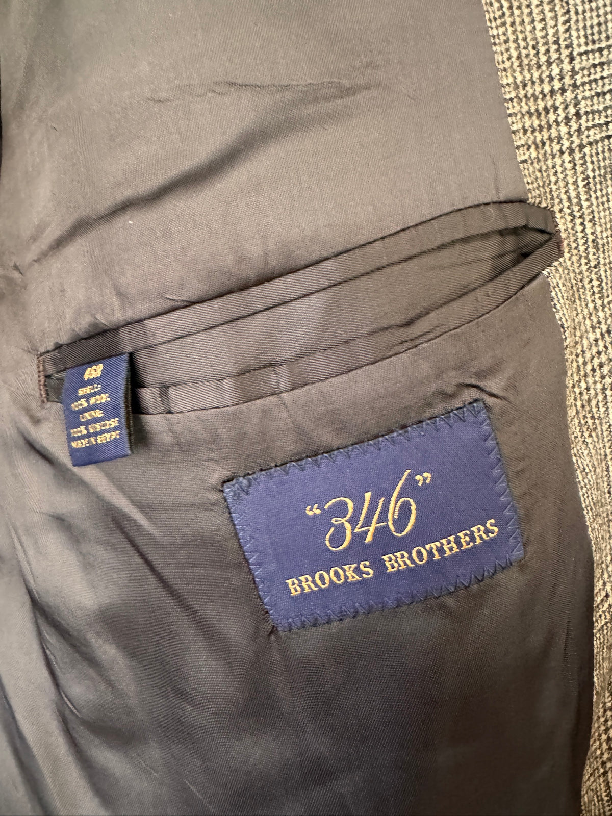 Fall Classic! Brooks Brothers 346 Men's Wool Plaid Sport Coat