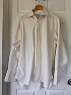 Refined Essential! Charles Tyrwhitt Ivory Pinpoint Oxford Dress Shirt