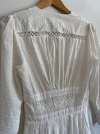 White Dress back on a white background