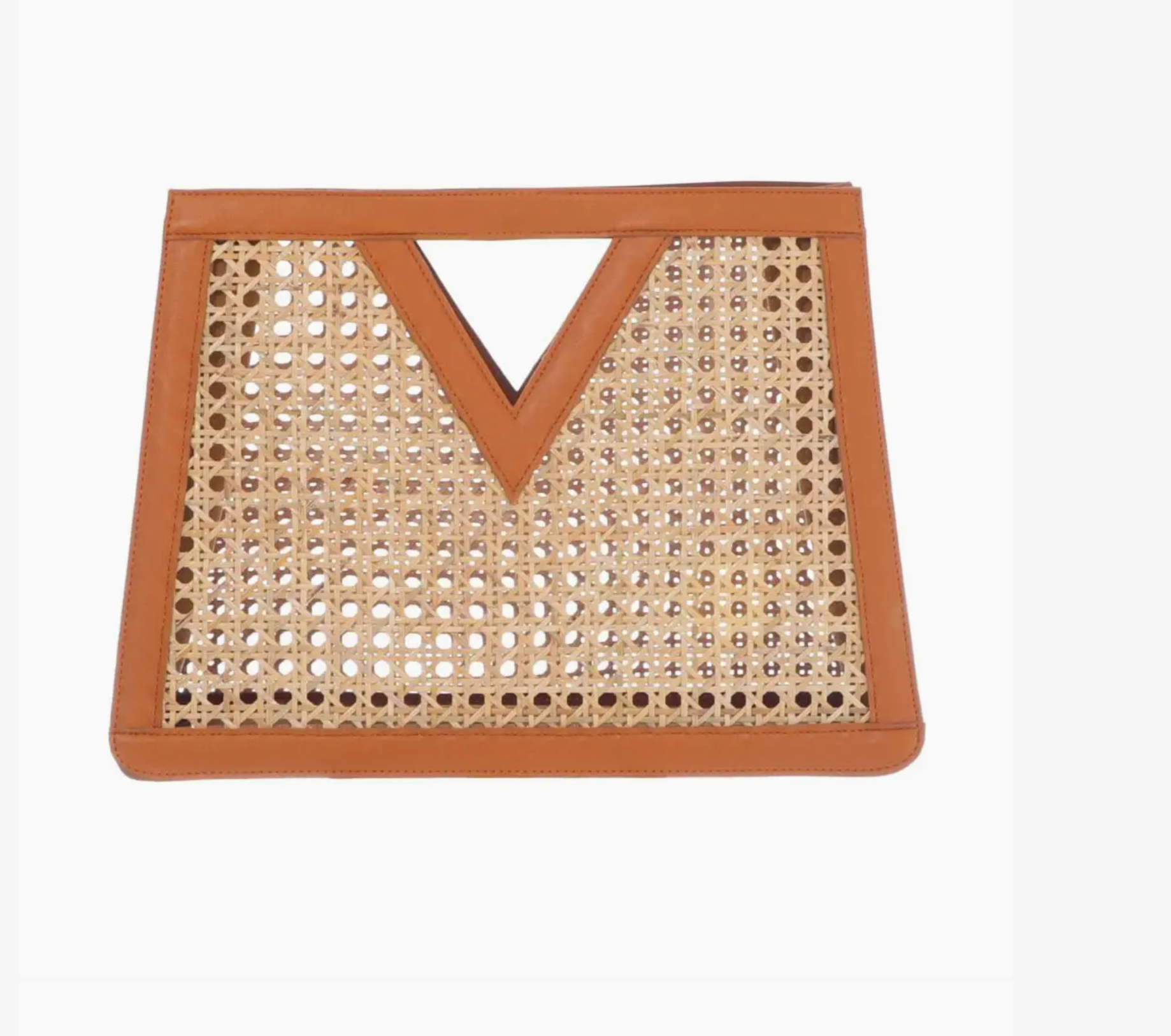 Beach Chic! Adornia Brown Rattan Kane Clutch – NWT Boutique Bag