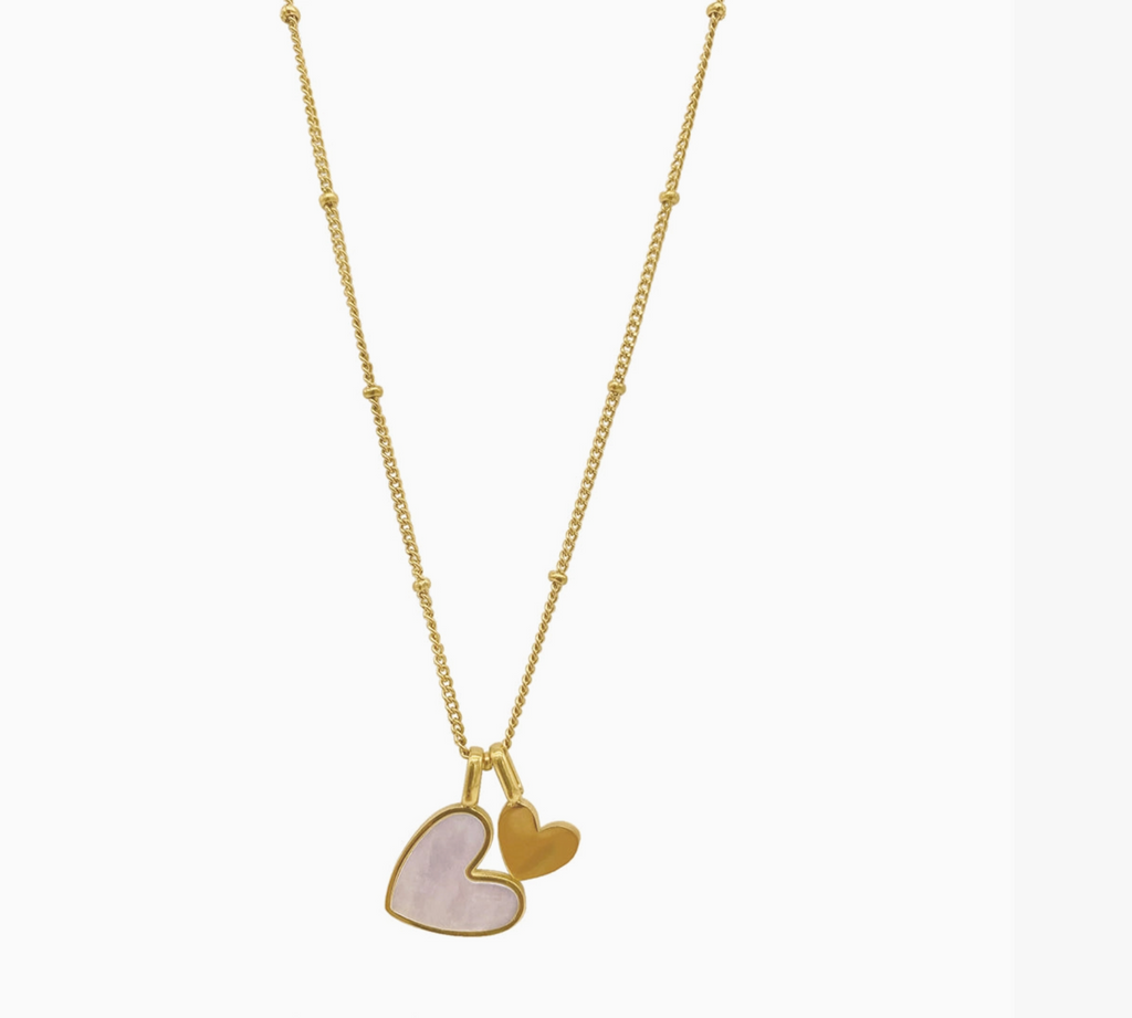 Sweet! Adornia Mother of Pearl Heart Charm Necklace – NWT