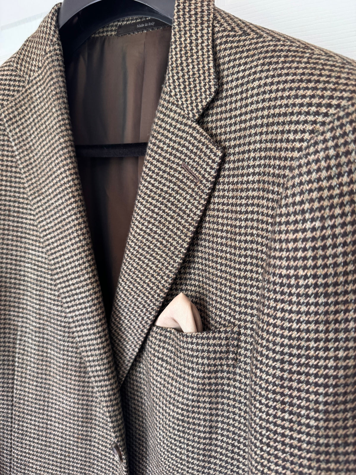 Italian Luxury! Ermenegildo Zegna Cashmere Blend Houndstooth Sport Coat