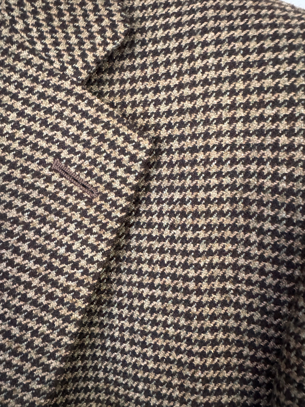 Italian Luxury! Ermenegildo Zegna Cashmere Blend Houndstooth Sport Coat