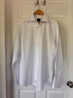 Refined! David Donahue White Twill Dress Shirt |