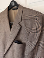 Refined Classic! Jos. A. Bank Tan & Black Plaid Blazer