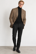 Italian Luxury! Ermenegildo Zegna Cashmere Blend Houndstooth Sport Coat