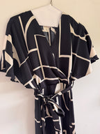 Avant Garde! Mango Satin Flutter Sleeve Jumpsuit (Size M, NWOT)