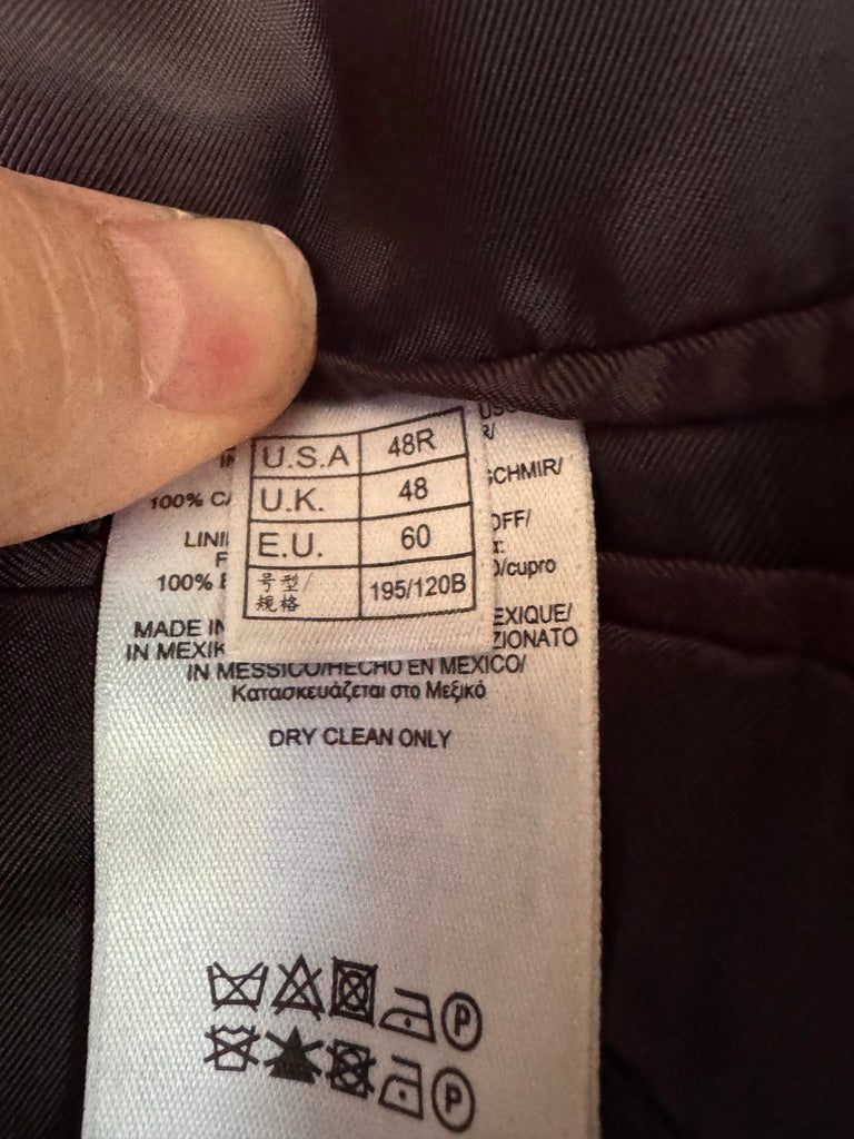 Pure Luxury! Brooks Brothers 346 Black 100% Cashmere Blazer