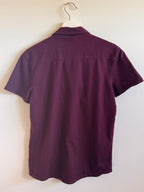 Burgundy shirt on a white background