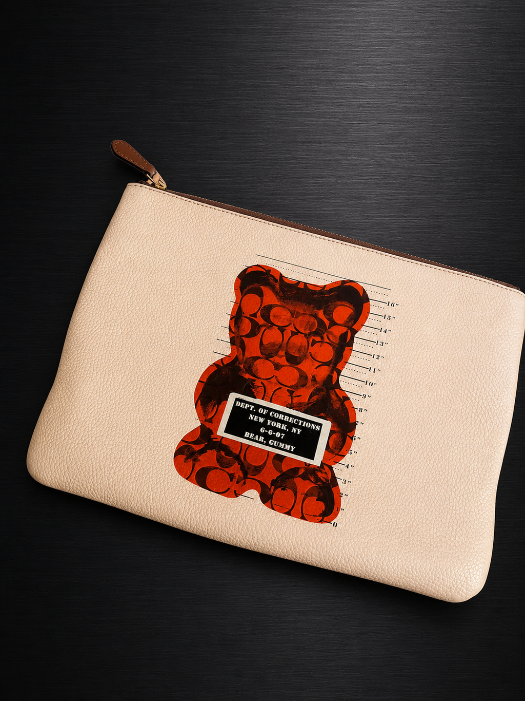 Collectible! Coach x Vandal Gummy Bear Large Zip Pouch