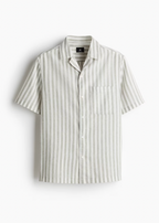 Resort!  Men's Regular-Fit Short-Sleeved Linen-Blend Shirt