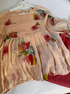 Blossoming! One Fine Day Romantic Bohemian Floral Blouse