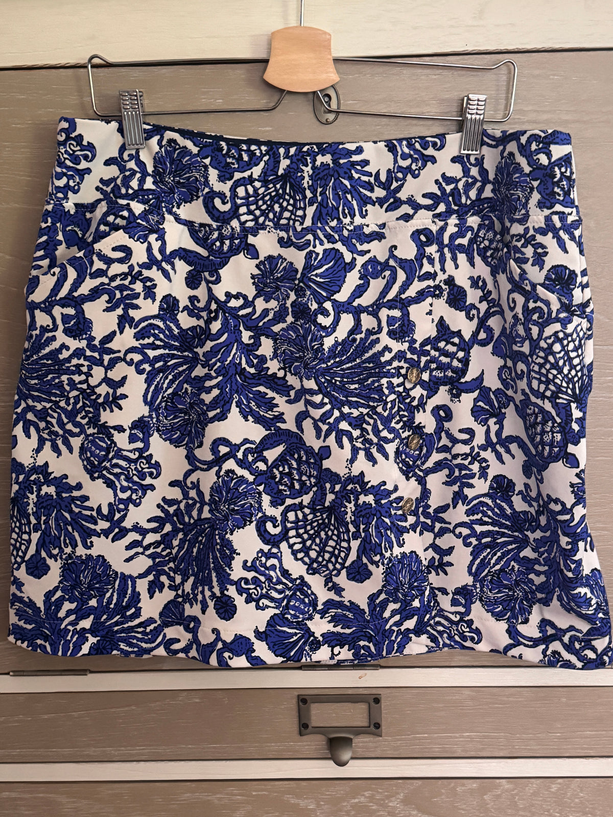 Sporty! Lilly Pulitzer Luxletic Monica Coconut Golf Skort