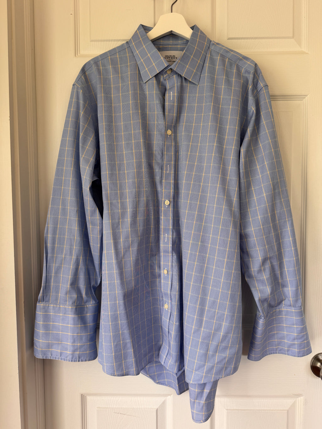 Distinguished! Charles Tyrwhitt Blue Plaid Dress Shirt