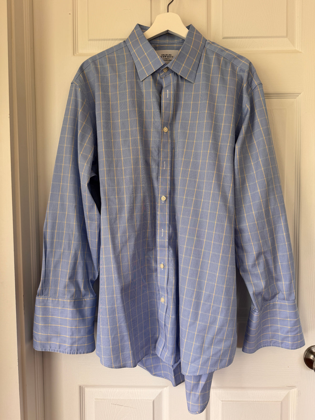 Distinguished! Charles Tyrwhitt Blue Plaid Dress Shirt