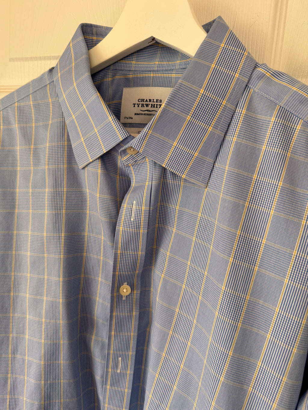 Distinguished! Charles Tyrwhitt Blue Plaid Dress Shirt
