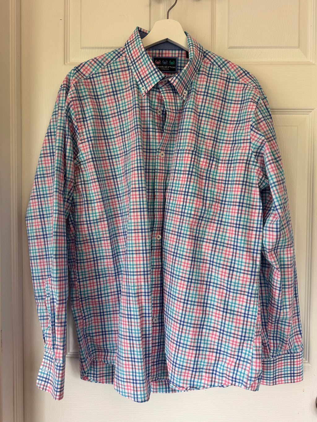 Colorful Classic! Charleston Threads Multicolor Plaid Shirt