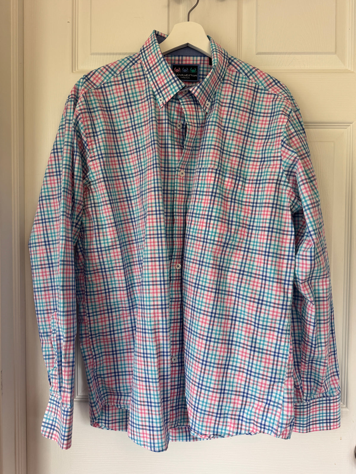 Colorful Classic! Charleston Threads Multicolor Plaid Shirt