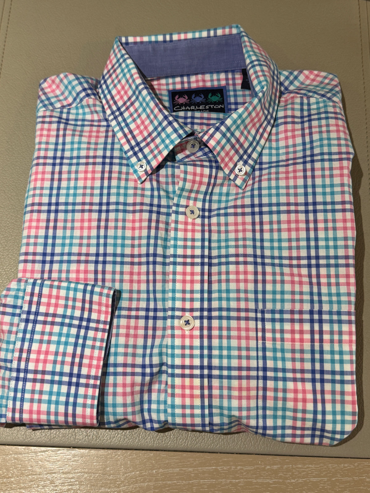 Colorful Classic! Charleston Threads Multicolor Plaid Shirt