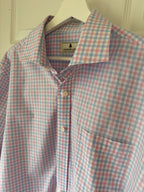Fresh! Southern Pines Pink & Blue Gingham Button-Down Shirt