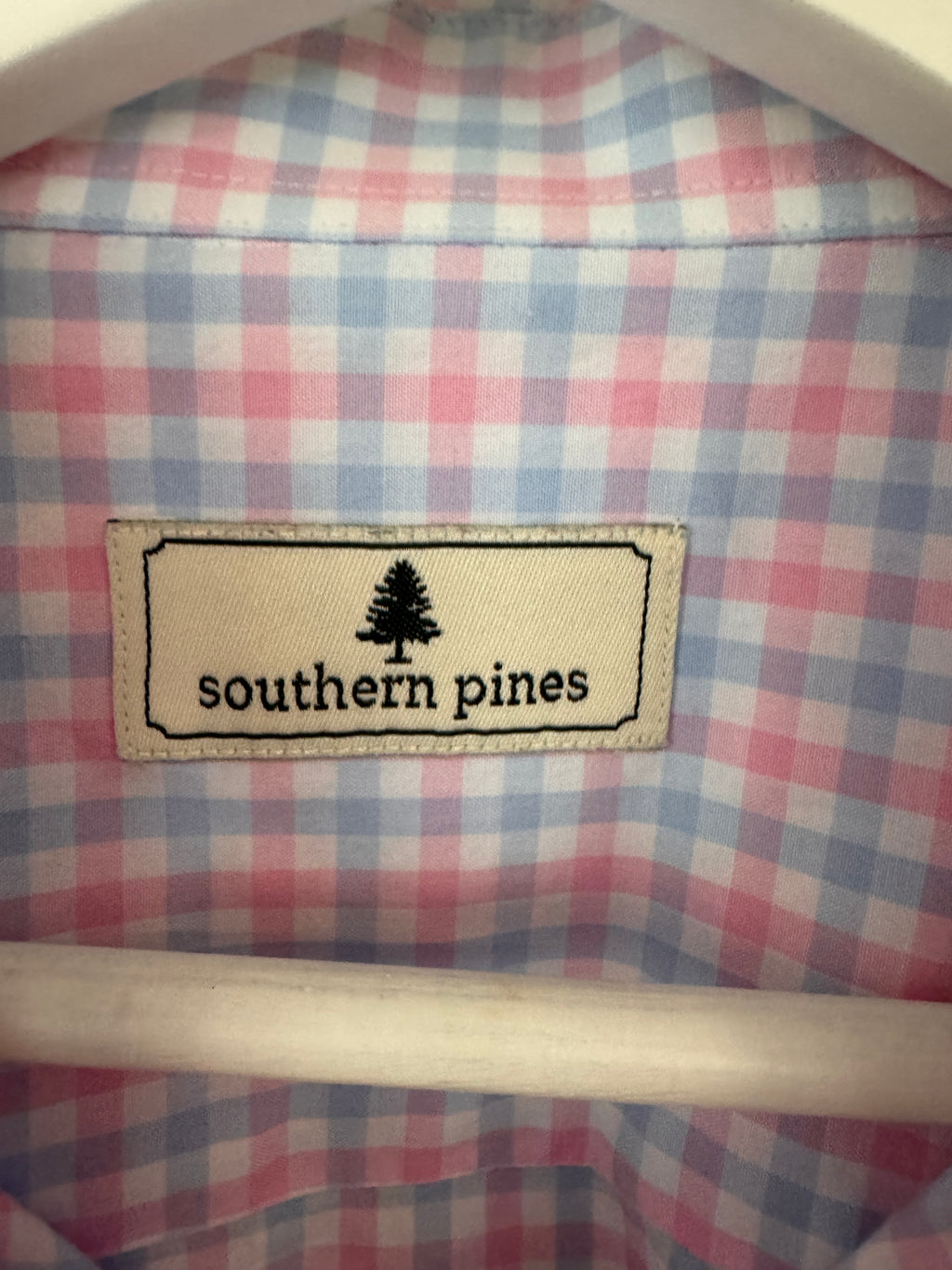 Fresh! Southern Pines Pink & Blue Gingham Button-Down Shirt