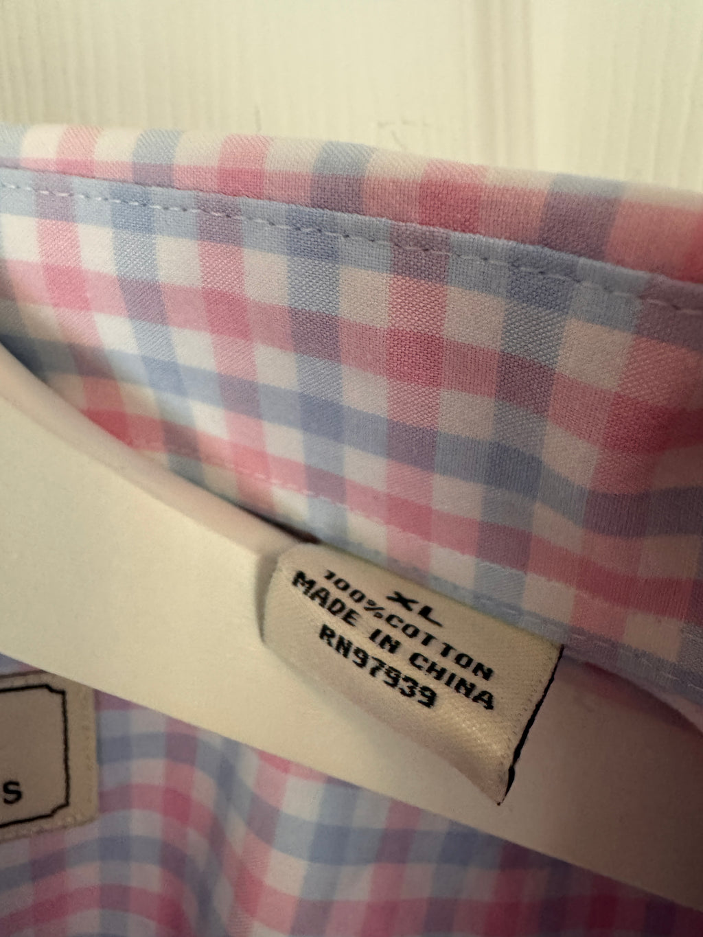 Fresh! Southern Pines Pink & Blue Gingham Button-Down Shirt
