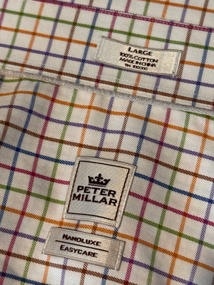 Colorful Classic! Peter Millar Multicolor Check Shirt