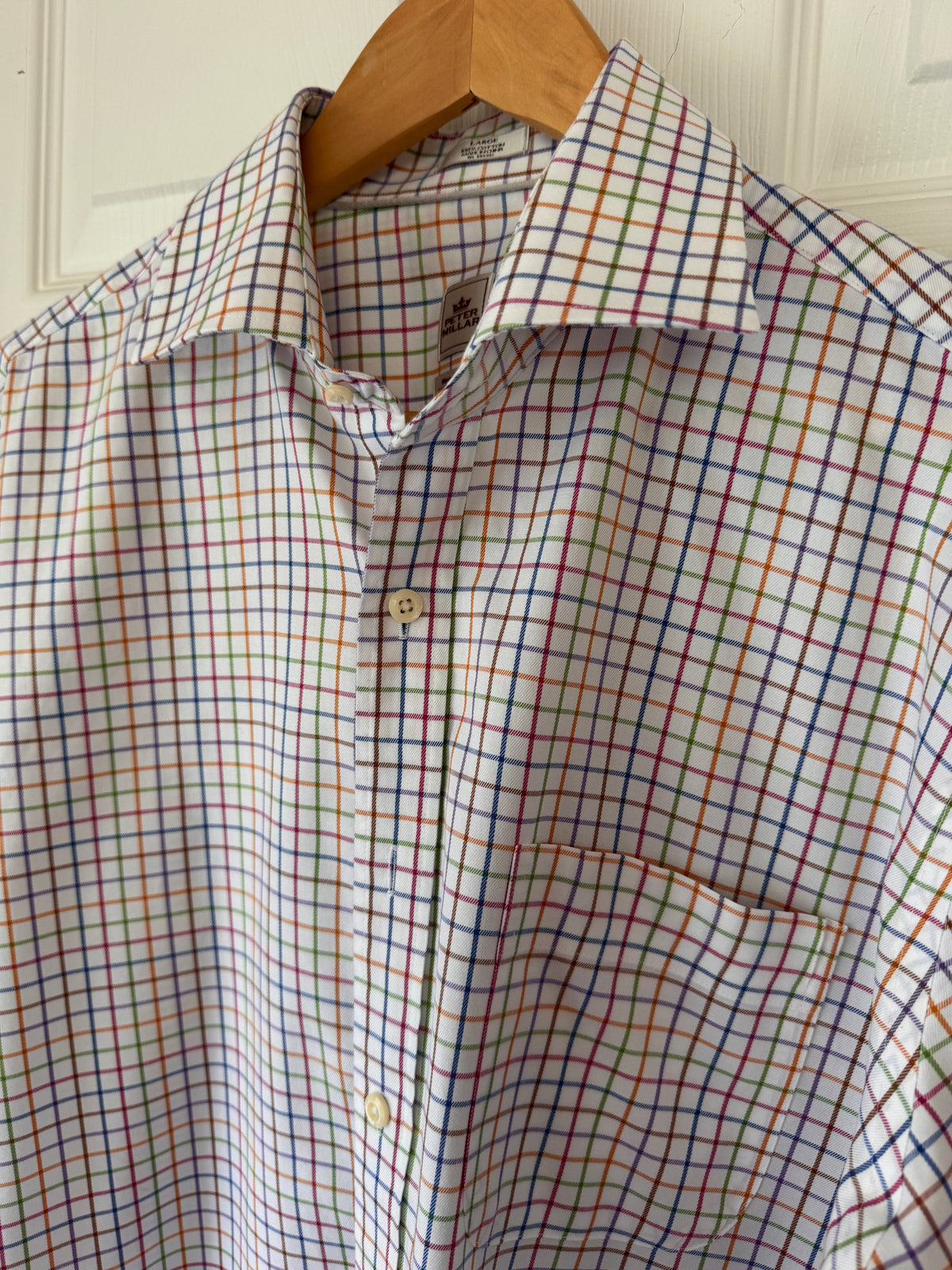 Colorful Classic! Peter Millar Multicolor Check Shirt
