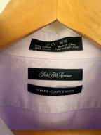 Polished! Saks Fifth Avenue Lavender Non-Iron Dress Shirt