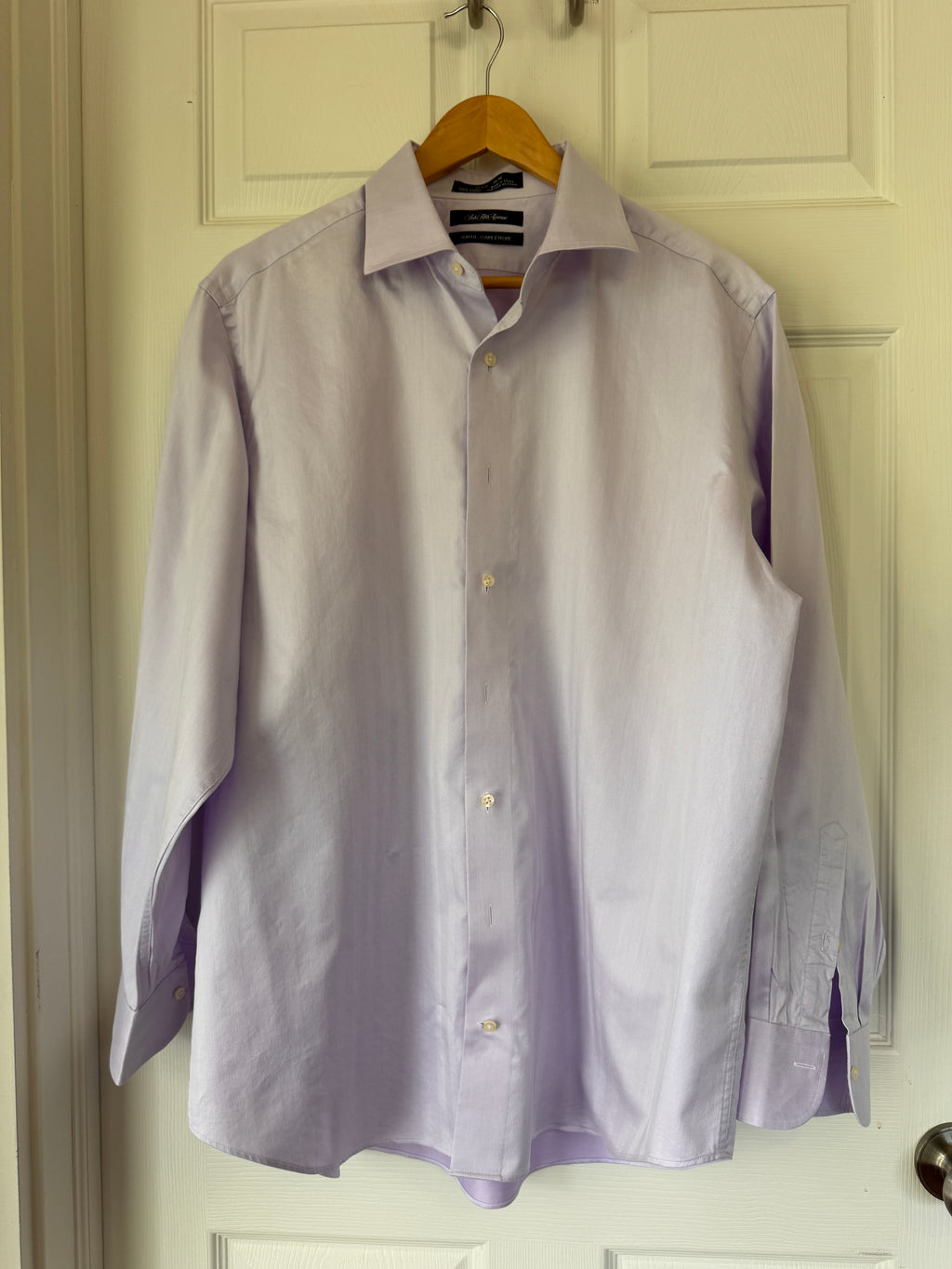 Polished! Saks Fifth Avenue Lavender Non-Iron Dress Shirt