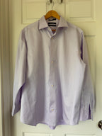 Polished! Saks Fifth Avenue Lavender Non-Iron Dress Shirt