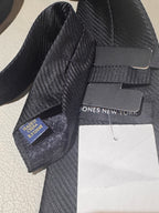 Sleek! Jones New York Black-on-Black Silk Tie