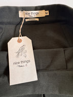 Modern Edge! Nice Things Pewter Green Split Front Skirt (Size M, NWT)